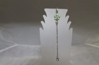 Fashion Anklet with enamel flower