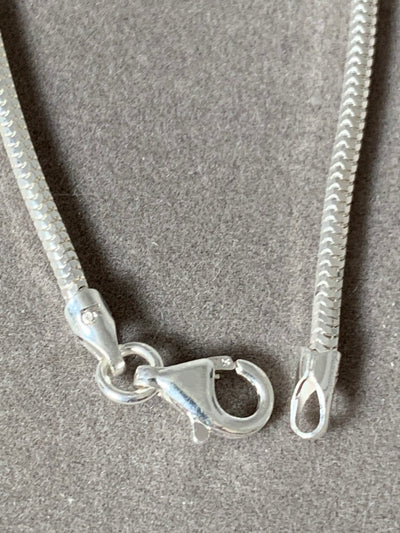 Sterling Silver Round Snake Chain Bracelet 8"