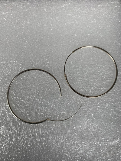 Sterling Silver Endless Hoop Earrings 35mm