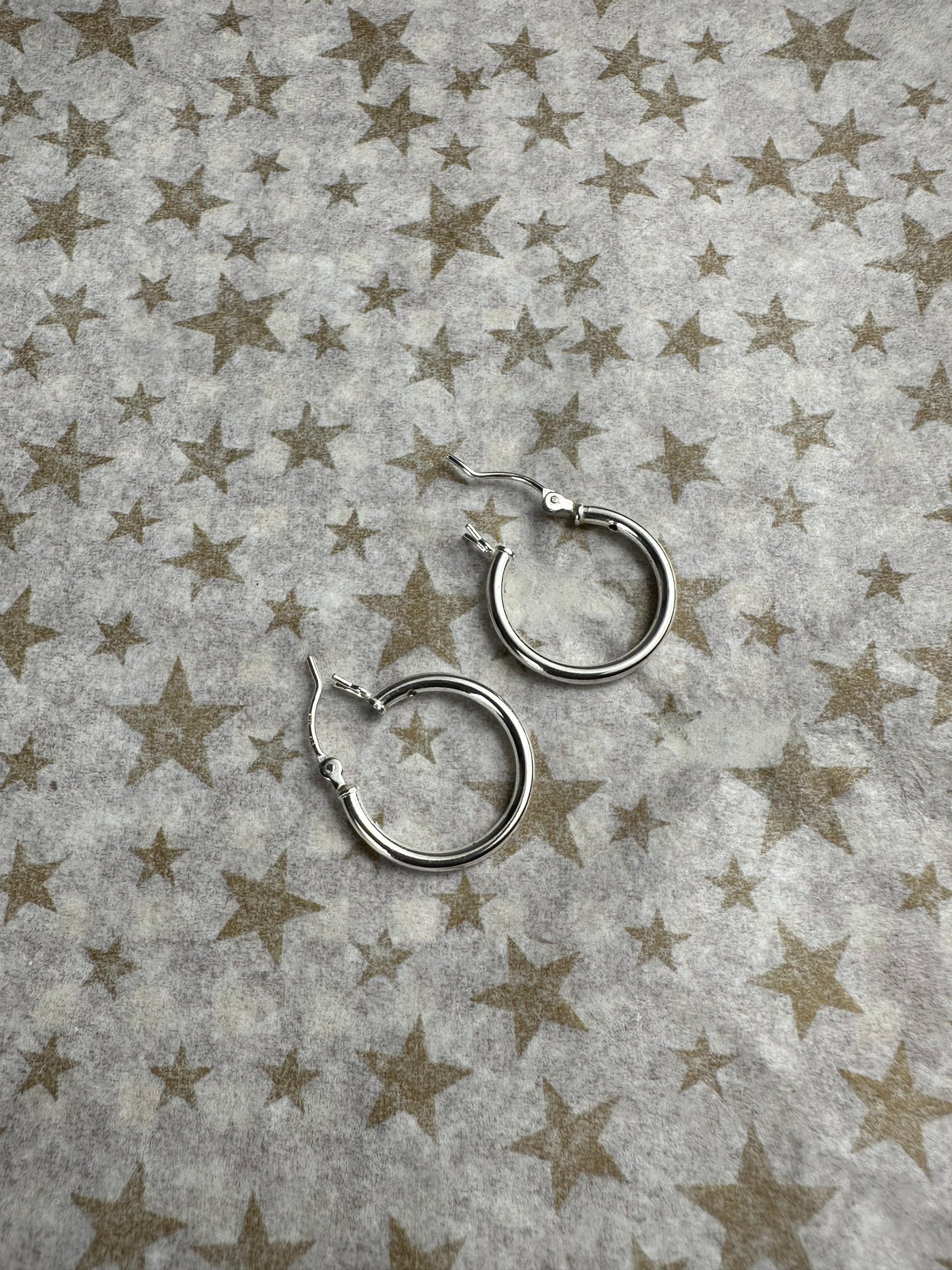 Sterling Silver Hoop Earrings 2mm x 15mm