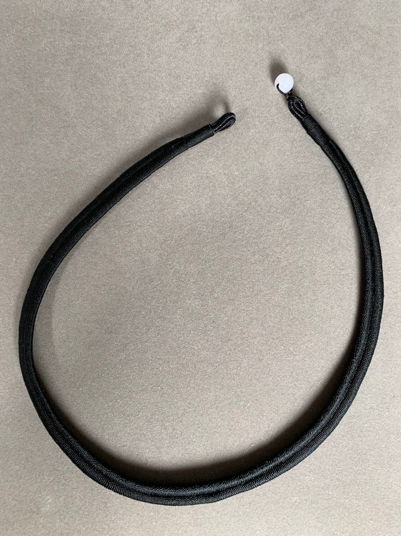 Black Weaved Cotton Band Necklace