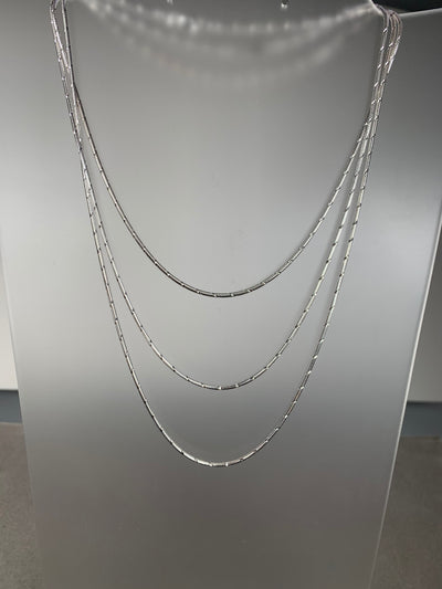 Sterling Silver Diamond Cut 1.5mm Round Snake Chain from Italy DC040