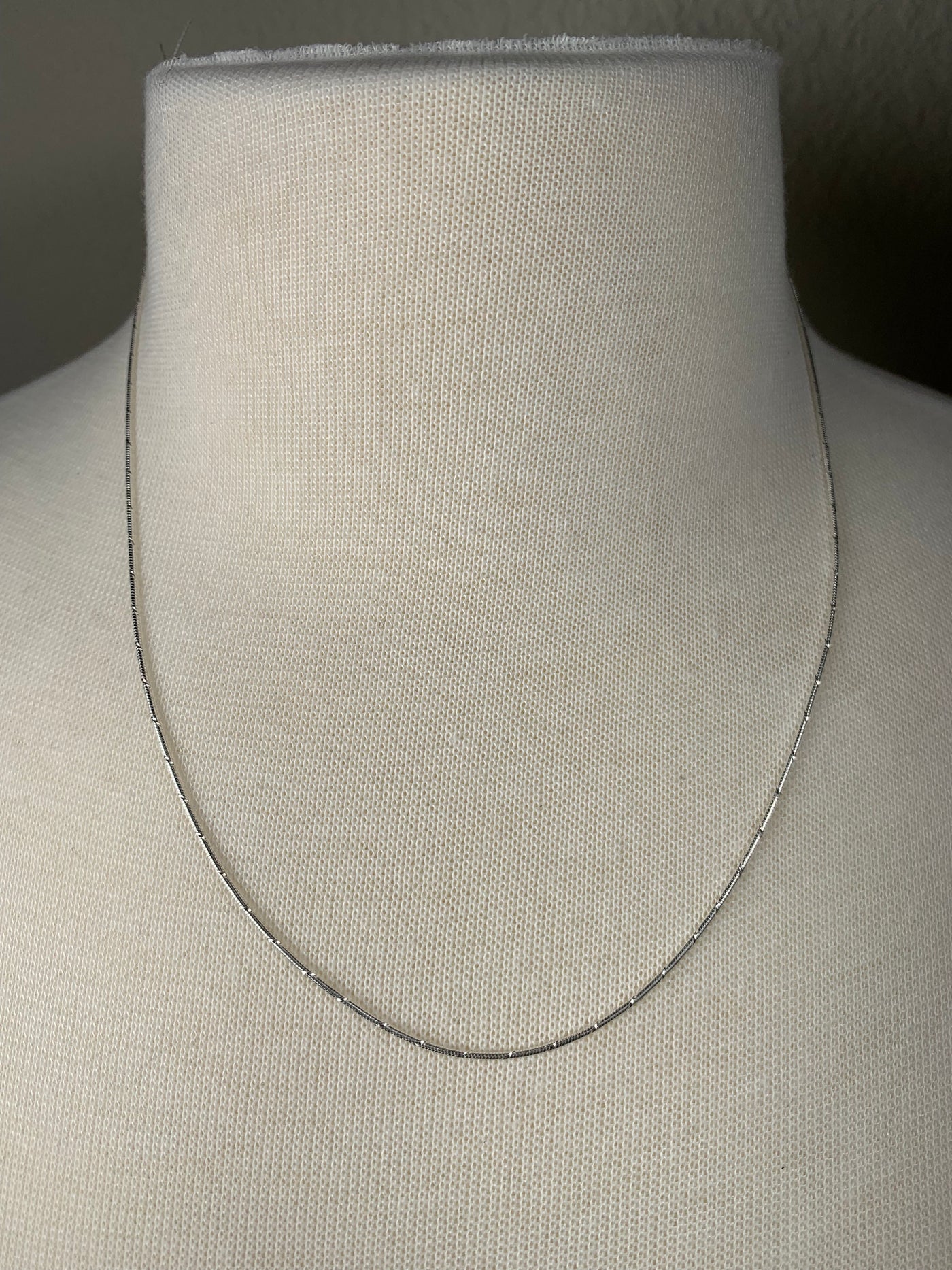 Sterling Silver Diamond Cut 1mm Round Snake Chain from Italy DC025