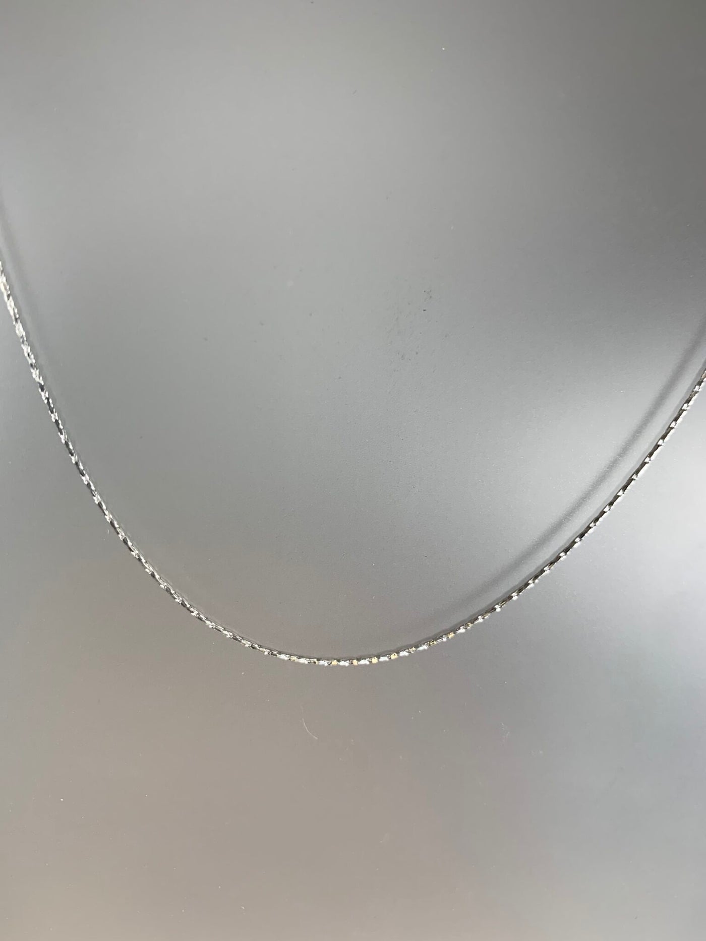 Sterling Silver "textured" Square Snake Chain 16"