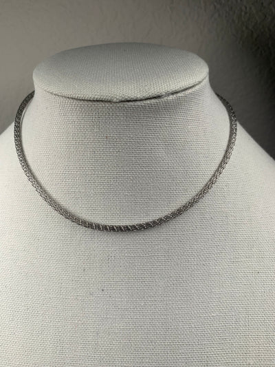 Stainless Steel Mesh Tubing Necklace in 16" & 18"
