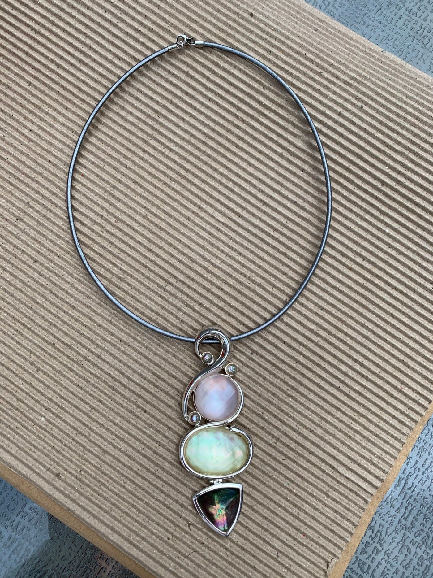 Sterling Silver and Shell Pendant
