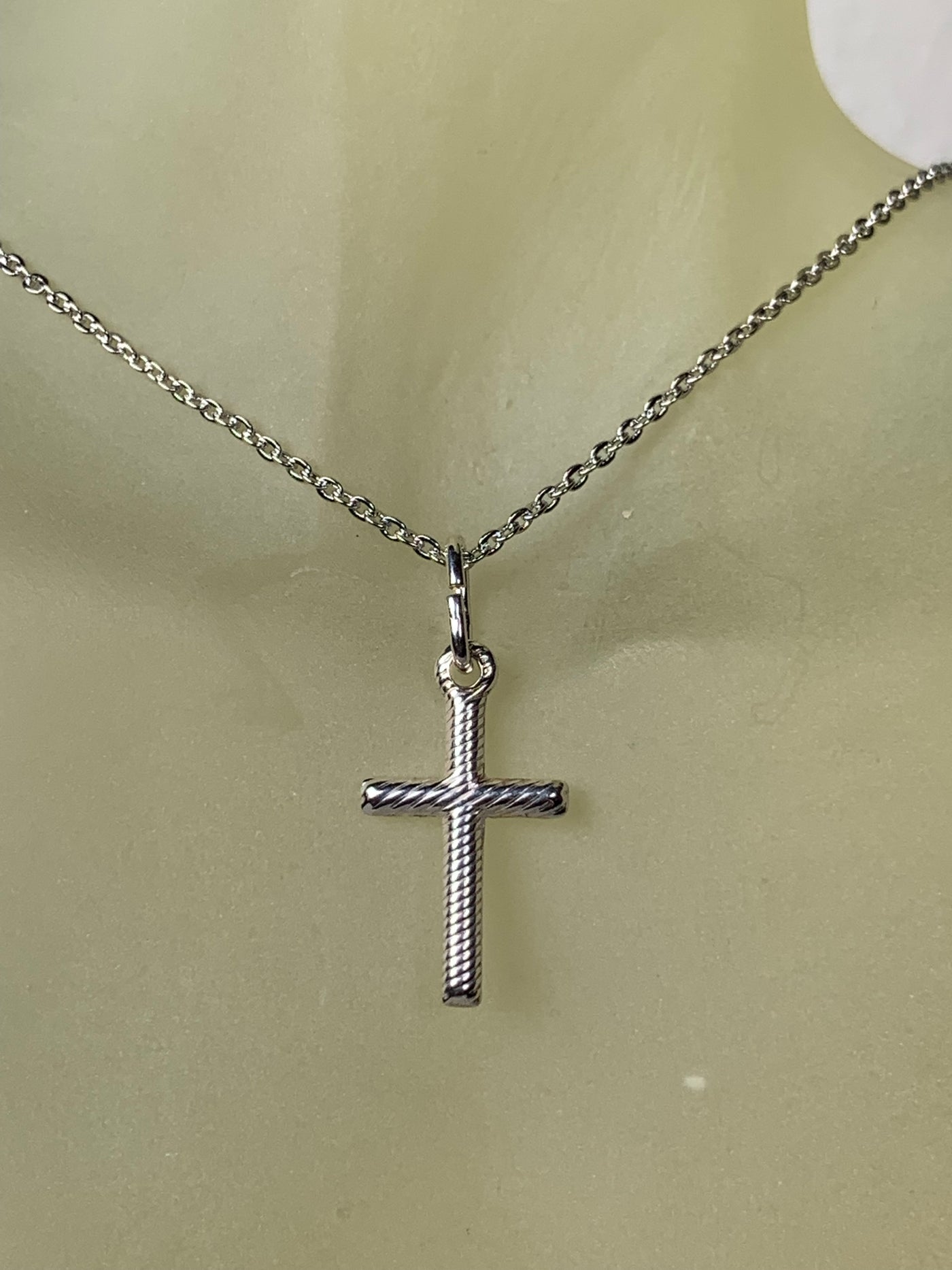 Dainty Cross Pendant in Sterling Silver