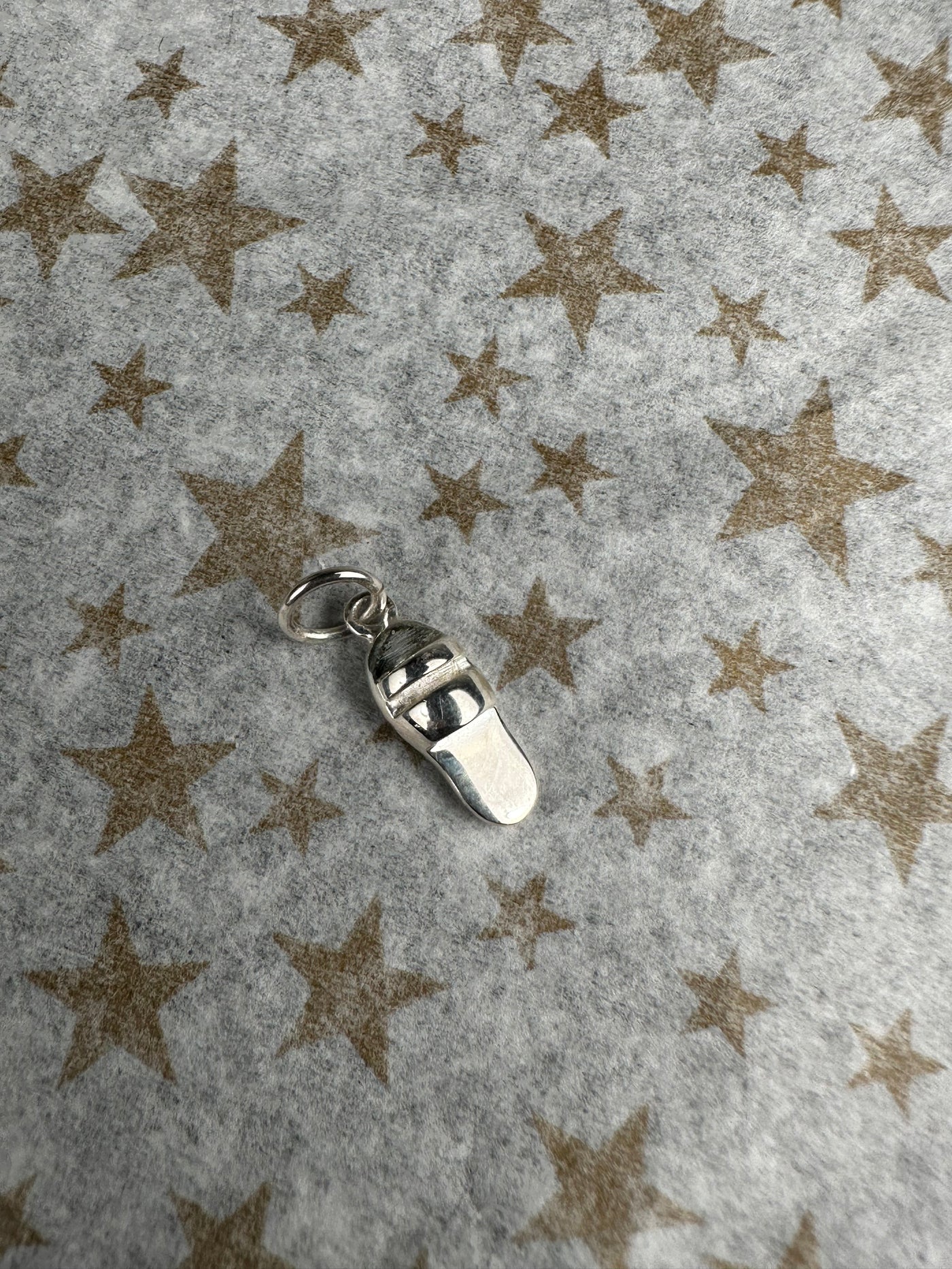 Sterling Silver Slipper Charm Pendant