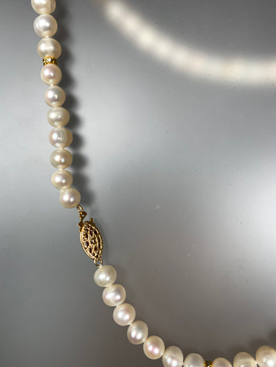 Genuine Fresh Water Pearl Necklace in 17"