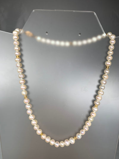 Genuine Fresh Water Pearl Necklace in 18"
