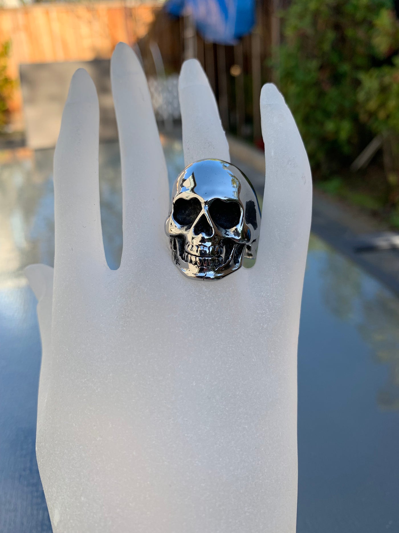 316L Stainless Steel Skull Head Ring