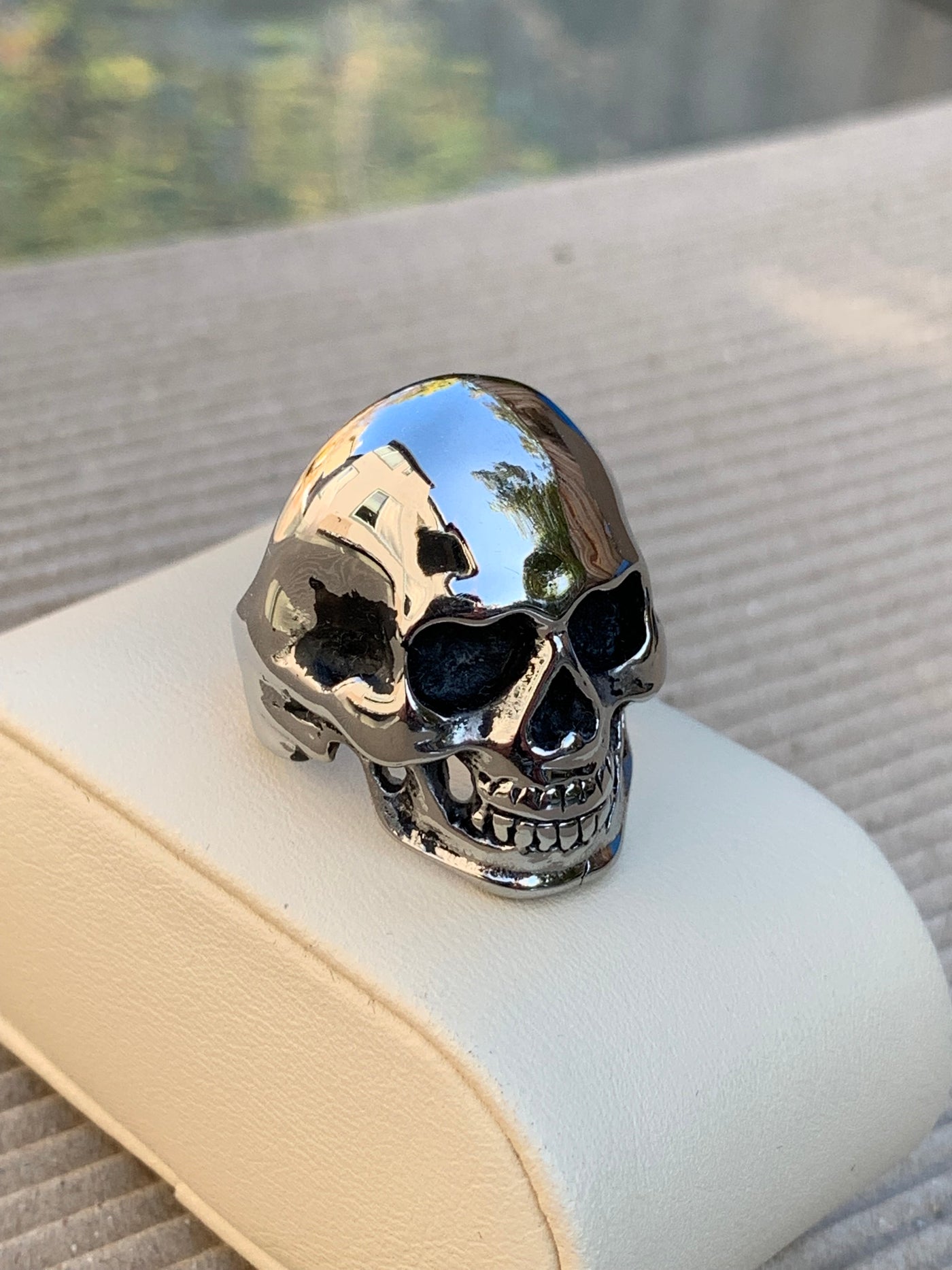 316L Stainless Steel Skull Head Ring