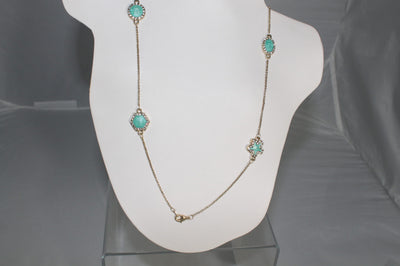 Fashion Sectional Chain Necklace with enamel and crystal motifs